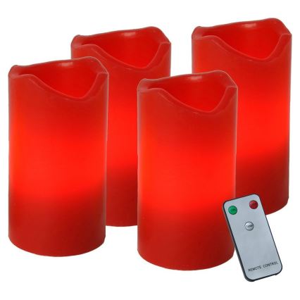 Eglo - Lot de 4 décorations de Noël ADVENT LED/0,18W/2xCR2032 + télécommande
