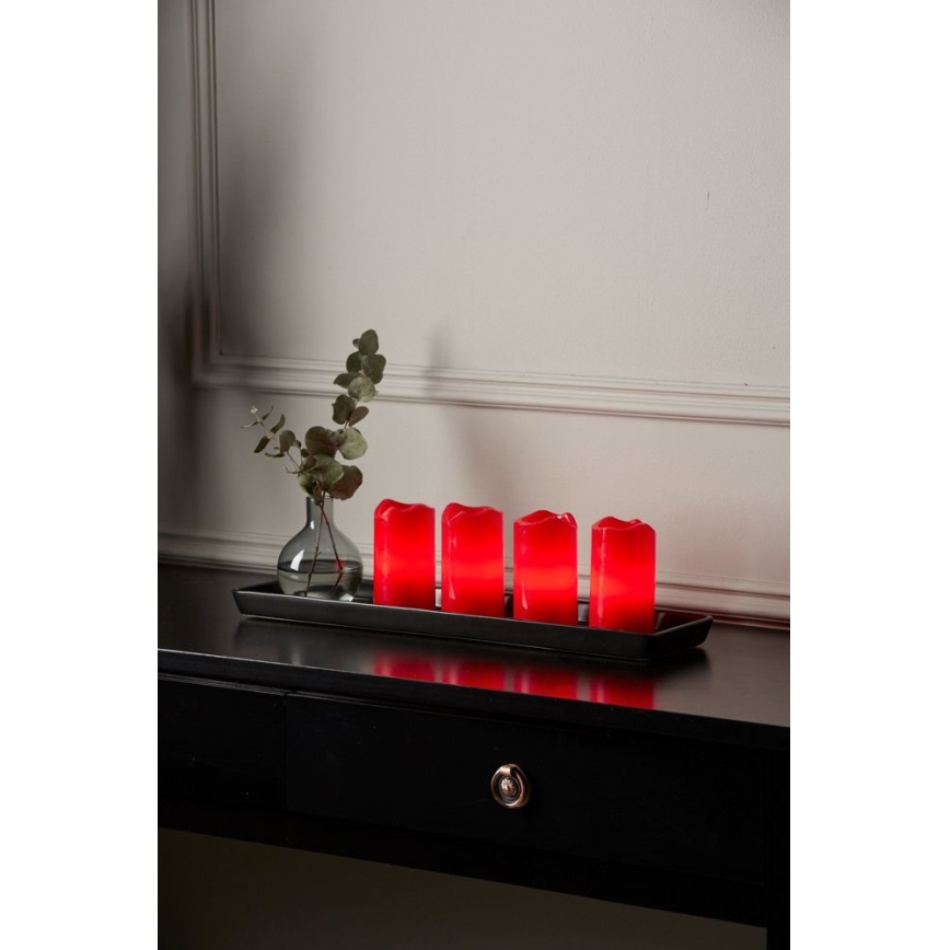 Eglo - Set van 4 LED-kerstdecoraties ADVENT LED/0,18W/2xCR2032 + afstandsbediening