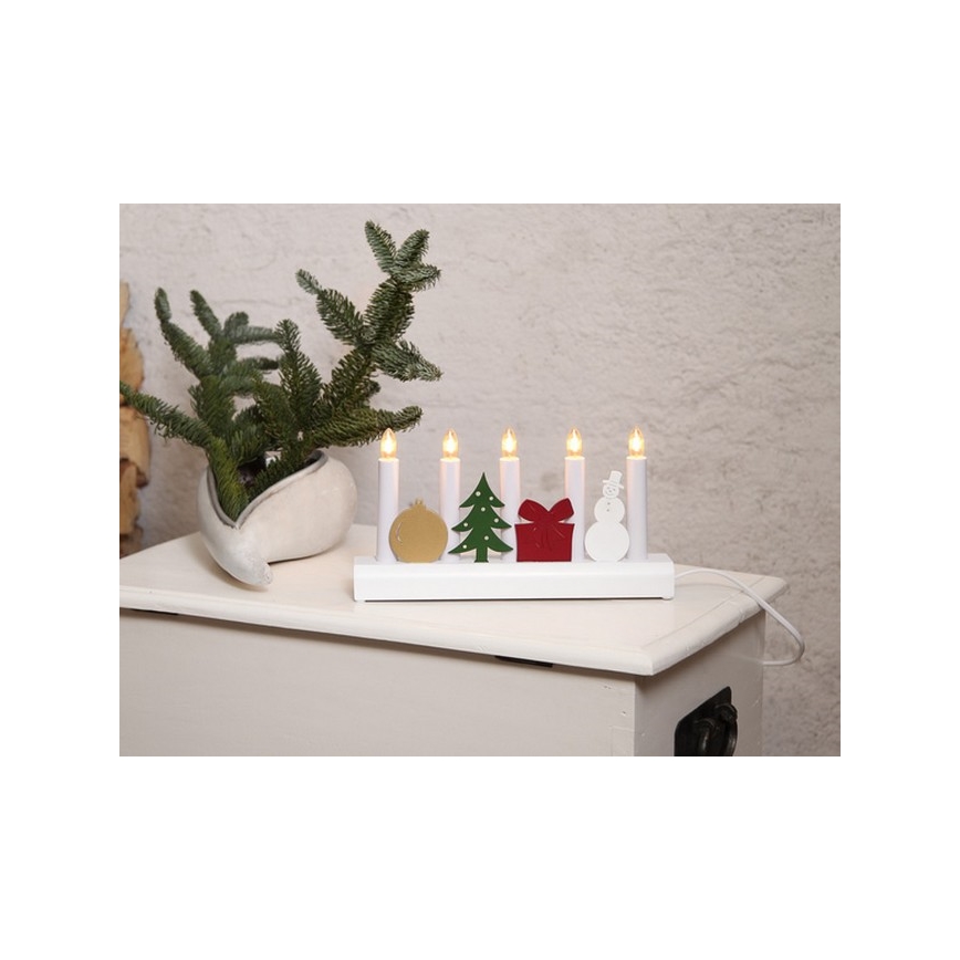 Eglo - Chandelier de noël 5xE10/3W/230V
