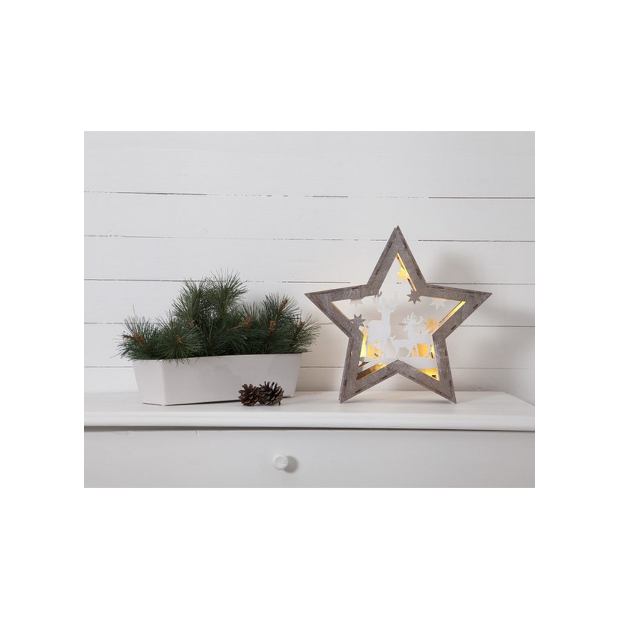 Eglo - Décoration de noël FAUNA 10xLED/0,03W/2xAA