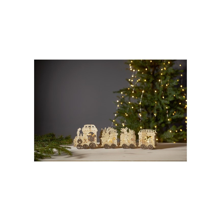 Eglo - Décoration de noël YULETIDE 4xLED/0,06W/2xAA