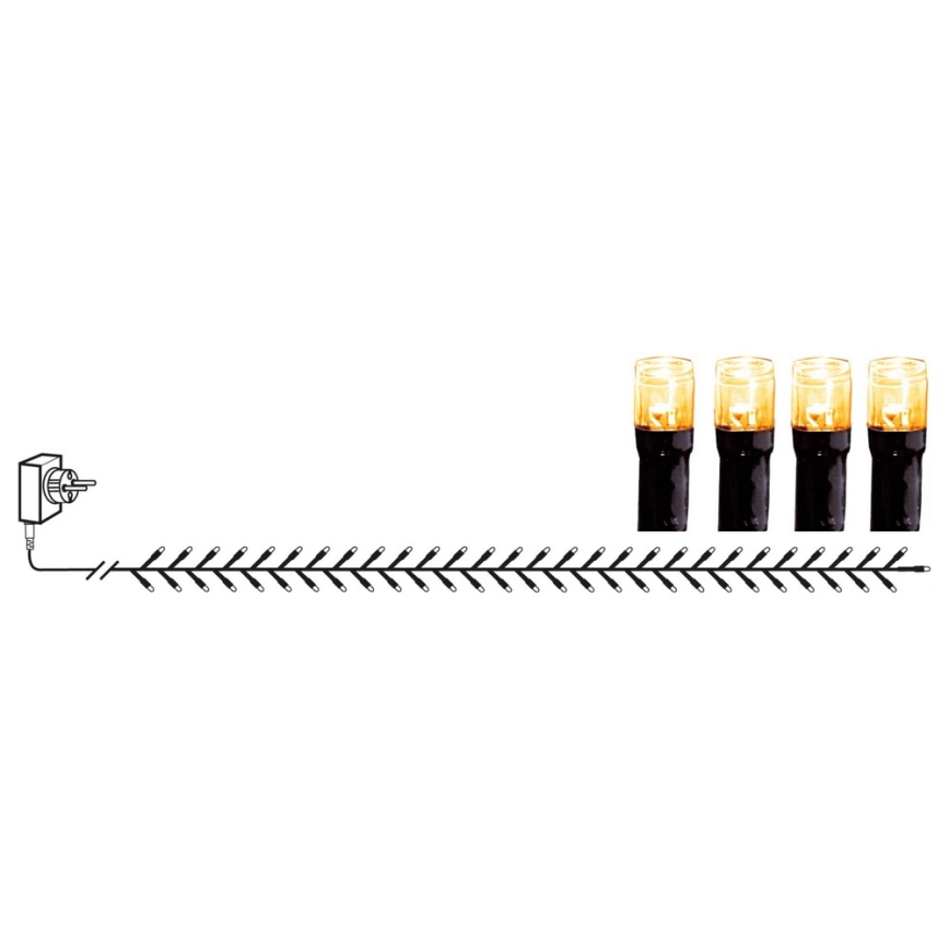 Eglo - Guirlande lumineuse de Noël extérieure 1200xLED 29m IP44 blanc chaud