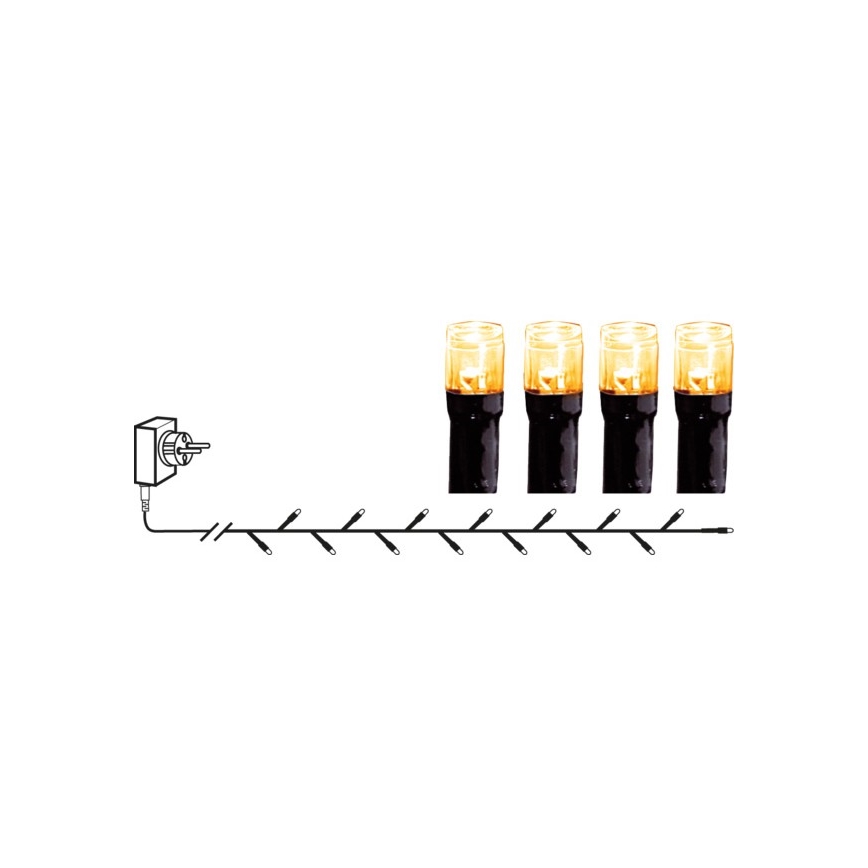Eglo - LED Kerst lichtsnoer voor buiten 180xLED 17,6m IP44 warm wit