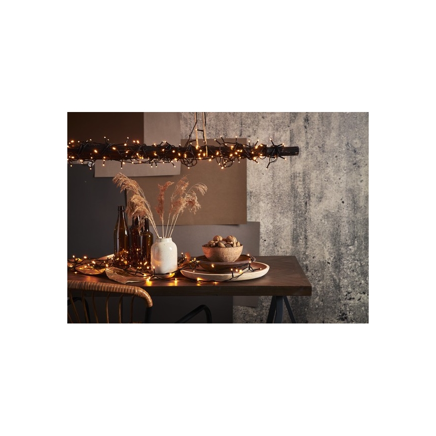 Eglo - Guirlande de noël 80xLED 5,6m IP44 blanche chaude