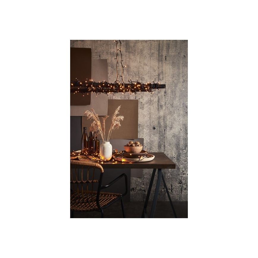 Eglo - Guirlande lumineuse LED d'extérieur 80xLED 10,5m IP44 blanc chaud