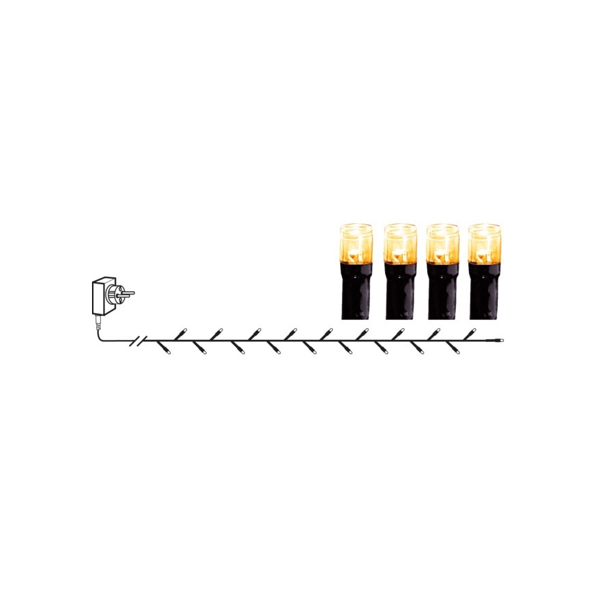 Eglo - LED buiten kerstverlichting 80xLED 10,5m IP44 warm wit