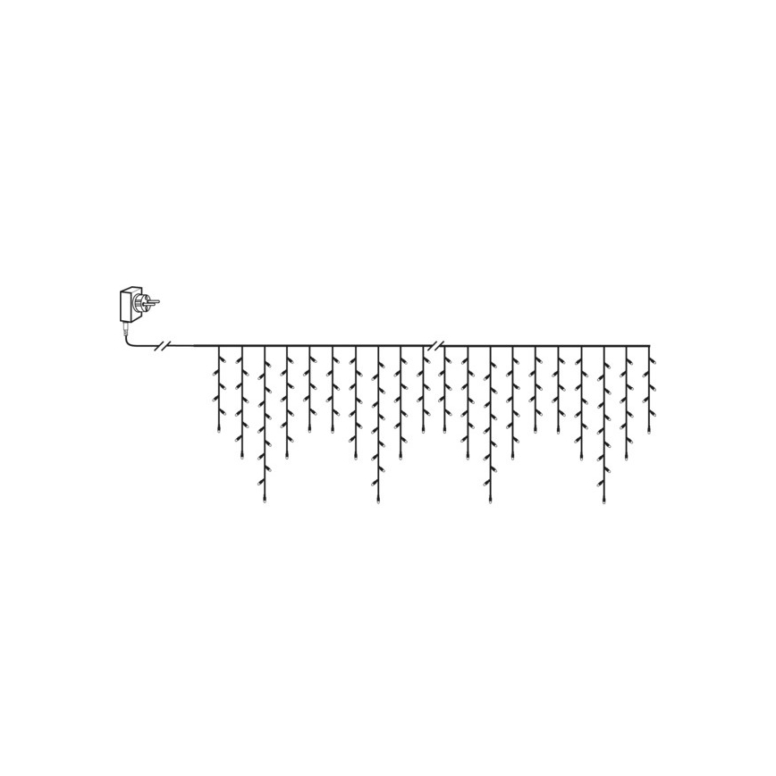 Eglo - Guirlande de noël d'extérieur 240xLED 5,9m blanc chaud IP44
