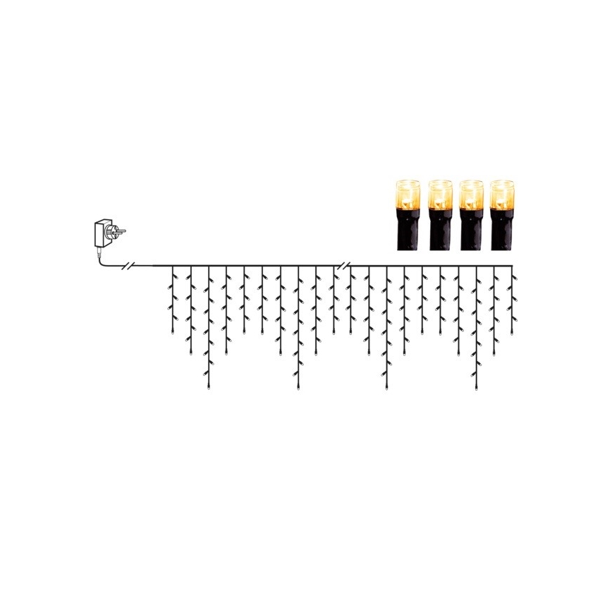 Eglo - LED Kerst Lichtketting voor Buiten 240xLED 5,9m warm wit IP44