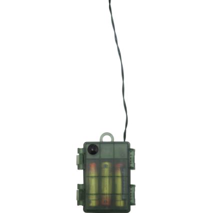 Eglo - Couronne de Noël extérieure avec détecteur 20xLED/0,064W/3xAA IP44