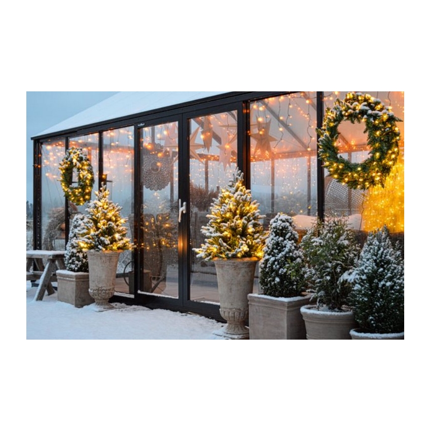 Eglo - Couronne de Noël LED extérieure 60xLED/0,018W/3/230V IP44