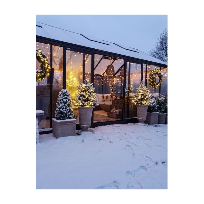 Eglo - Couronne de Noël LED extérieure 60xLED/0,018W/3/230V IP44