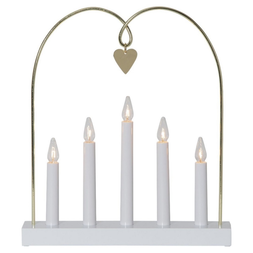 Eglo - Kerst Kandelaar 5xE10/3W/230V