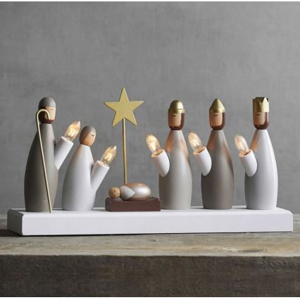 Eglo - Bougeoir de Noël 5xE10/3W/230V