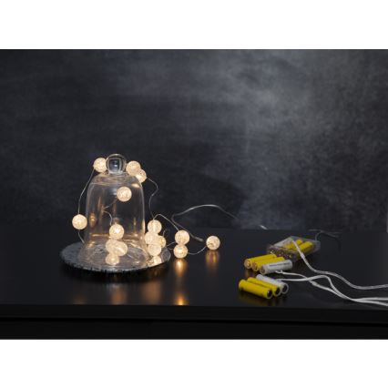 Eglo - Guirlande lumineuse de Noël 15xLED/3xAA 1,4 m