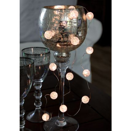 Eglo - Guirlande lumineuse de Noël 15xLED/3xAA 1,4 m