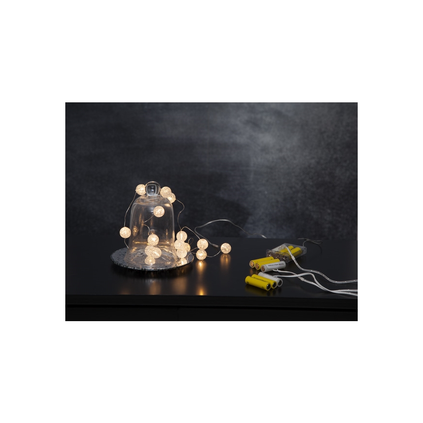 Eglo - LED Kerstsnoer15xLED/3xAA 1,4m