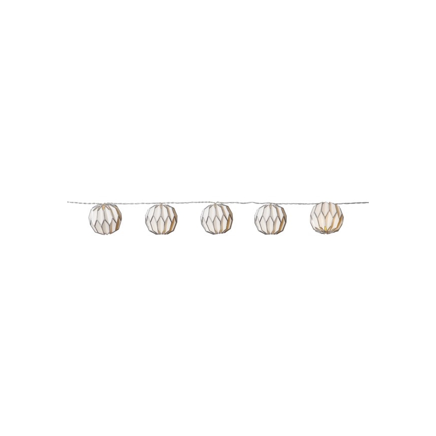 Eglo - LED Kerst Lichtketting 10xLED/2,75m wit/zilver