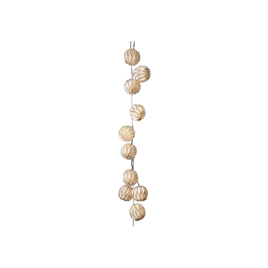 Eglo - LED Kerst Lichtketting 10xLED/2,75m wit/zilver
