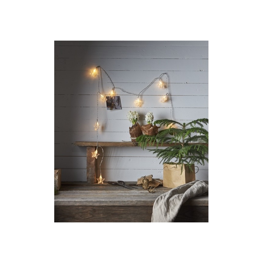 Eglo - LED kerstverlichting 10xLED 2,1m warm wit