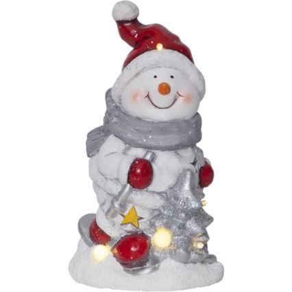 Eglo - Décoration de noël 6xLED/0,06W/2xAAA bonhomme de neige