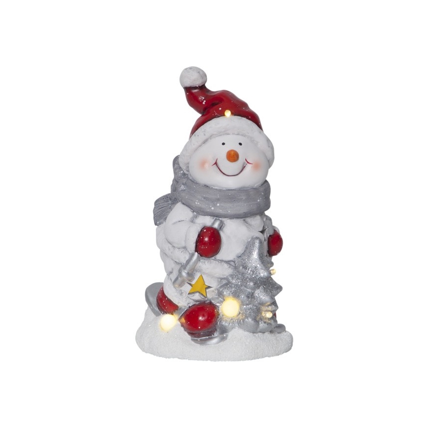 Eglo - Décoration de noël 6xLED/0,06W/2xAAA bonhomme de neige