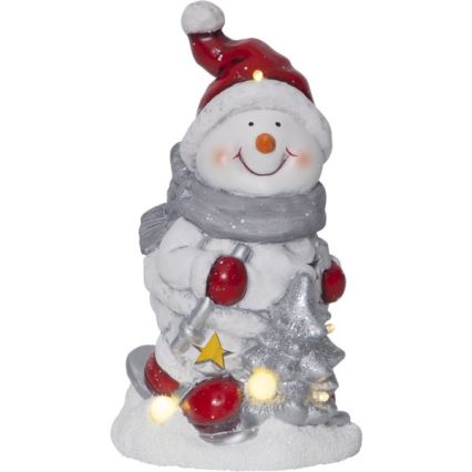 Eglo - LED Kerst Decoratie 6xLED/0,06W/2xAAA sneeuwpop