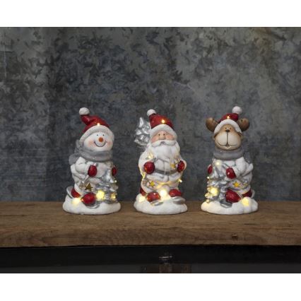 Eglo - LED Kerst Decoratie 6xLED/0,06W/2xAAA sneeuwpop