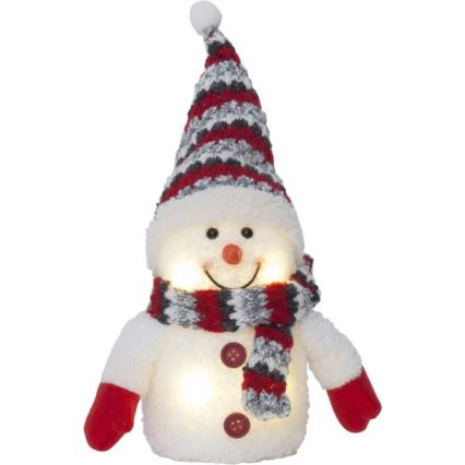 Eglo - Décoration de noël 4xLED/0,06W/3xAAA bonhomme de neige