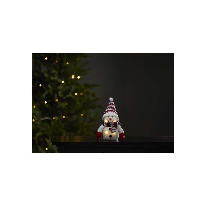 Eglo - LED Kerst Decoratie 4xLED/0,06W/3xAAA sneeuwpop