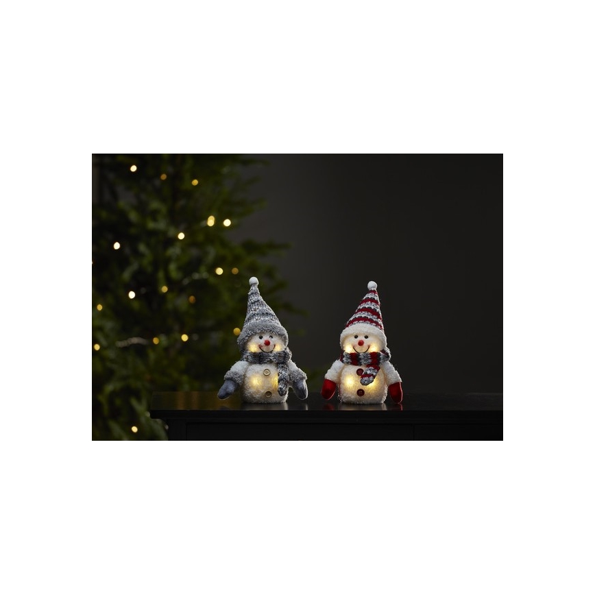 Eglo - LED Kerst Decoratie 4xLED/0,06W/3xAAA sneeuwpop