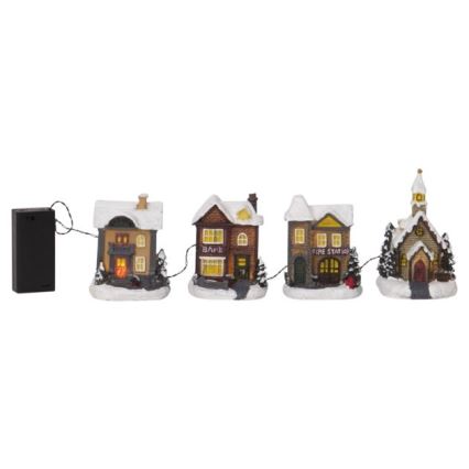 Eglo - Décoration de noël 4xLED/0,064W/2xAA