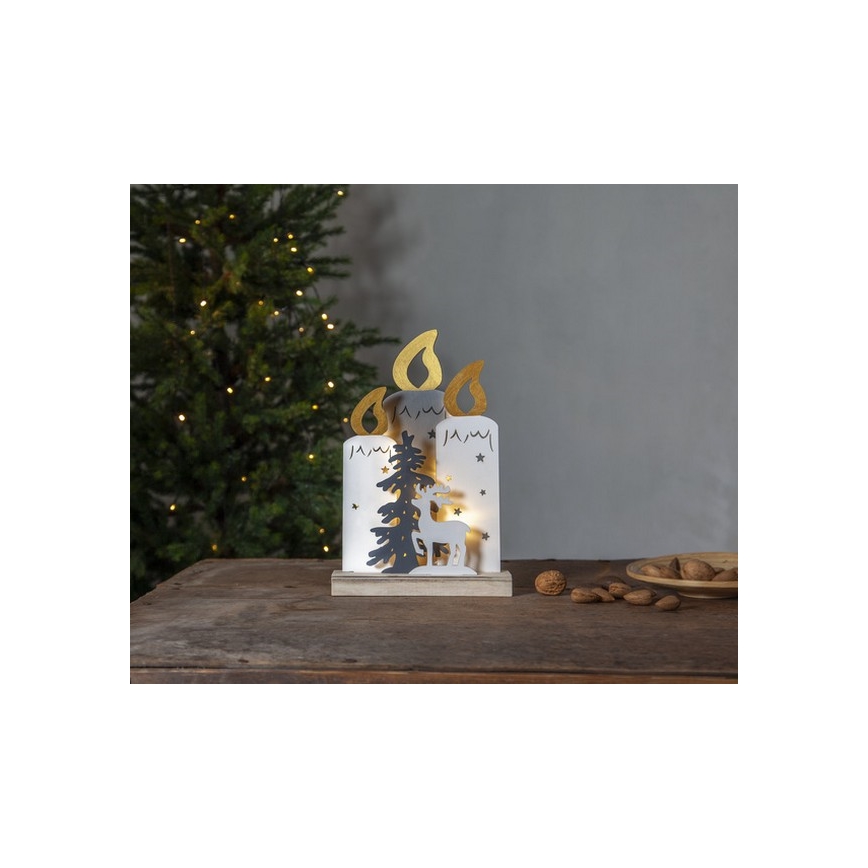 Eglo - Décoration de noël 10xLED/0,03W/2xAA
