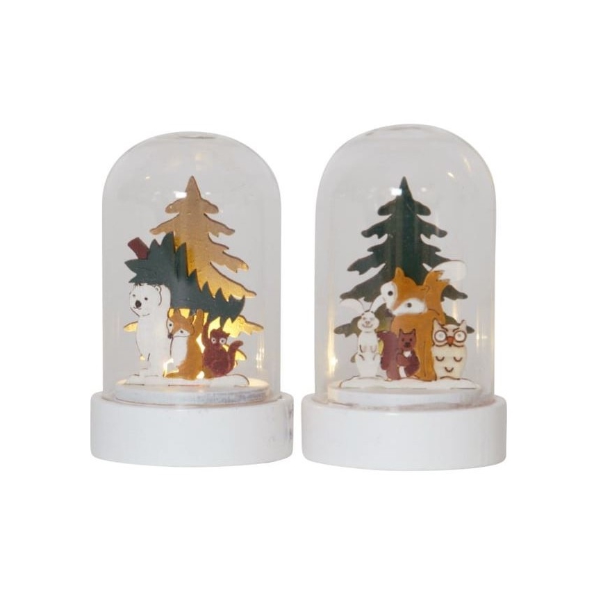 Eglo - LOT 2x Décorations de Noël 1xLED/0,03W/1xCR2032