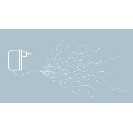 Eglo - LED-lichtsnoer 360 LED, 2 m, warm wit