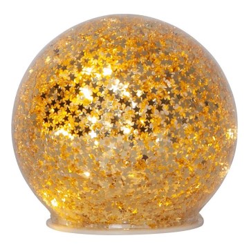Eglo 411344 - LED Kerstversiering STAR FALL 10xLED/2xAA diameter 10 cm goud