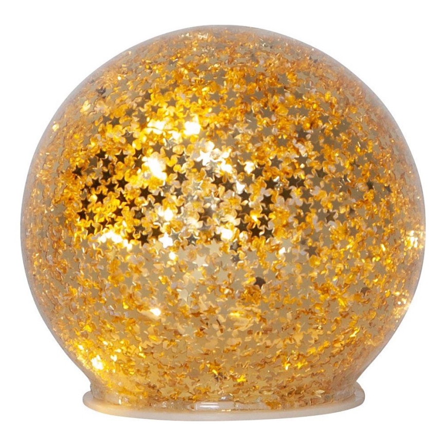 Eglo 411344 - LED Kerstversiering STAR FALL 10xLED/2xAA diameter 10 cm goud