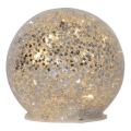 Eglo 411345 - LED Kerstversiering STAR FALL 10xLED/2xAA diameter 10 cm zilver