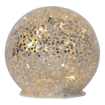 Eglo 411345 - LED Kerstversiering STAR FALL 10xLED/2xAA diameter 10 cm zilver