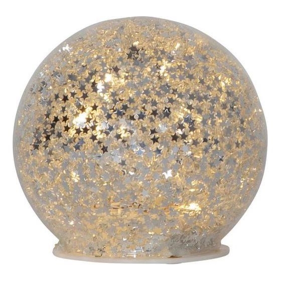 Eglo 411345 - LED Kerstversiering STAR FALL 10xLED/2xAA diameter 10 cm zilver
