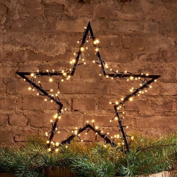 Eglo 411355 - Décoration de Noël extérieure SPIKY 140xLED/0,066W/31V/230V 73x60 cm IP44