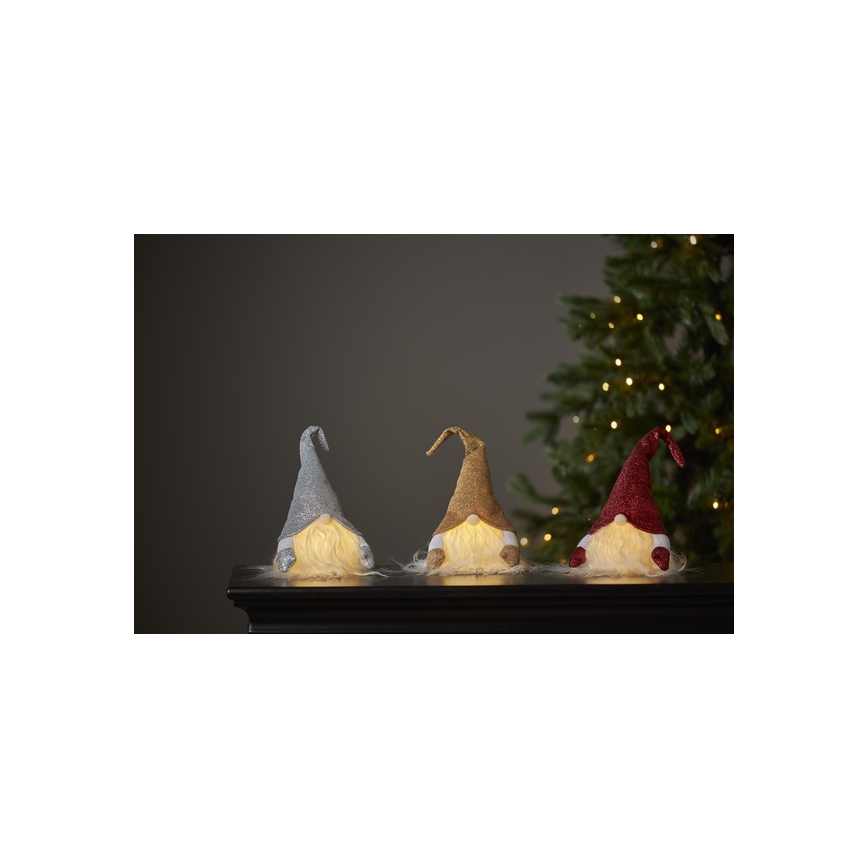 Eglo - Décoration de noël LED 1xLED/0,06W/3xAG13 grise
