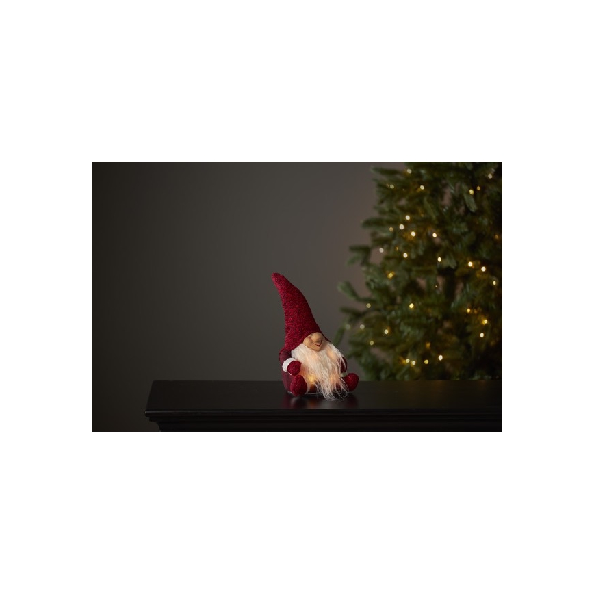 Eglo - Décoration de noël 4xLED/0,06W/3xAA rouge