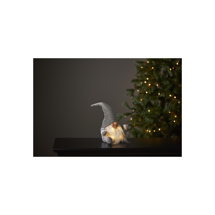 Eglo - Décoration de noël 4xLED/0,06W/3xAA grise