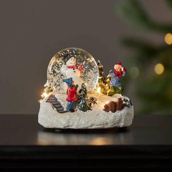 Eglo 411482 - Décoration de Noël WINTERVILLE LED/2xAAA boule à neige
