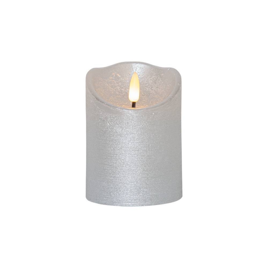 Eglo 411502 - Bougie FLAMME RUSTIC LED/2xAA argent