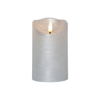 Eglo 411503 - LED-kaars FLAMME RUSTIC LED/2xAA zilverkleurig