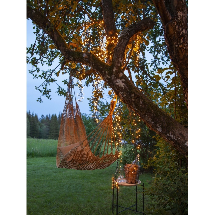 Eglo - Guirlande de Noël LED d'extérieur, 1200 LED, 29 m, IP44, blanc chaud