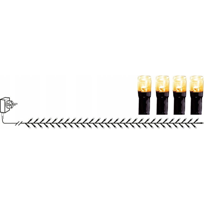 Eglo - Guirlande de Noël LED d'extérieur, 1200 LED, 29 m, IP44, blanc chaud