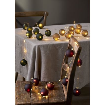 Eglo 411559 - Kerst lichtsnoer BLISS 22xLED/3xAA 2,6m warm wit
