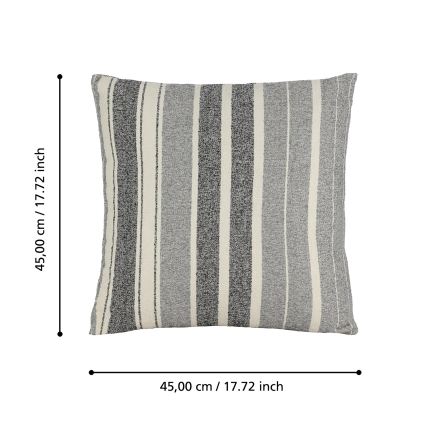 Eglo 420003 - Decoratief sierkussen CHEVERY 45x45 cm grijs